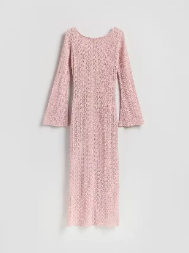 Abito con laccio sulla schiena - rosa pastello