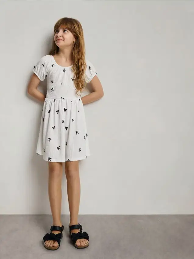 Abito fantasia - panna