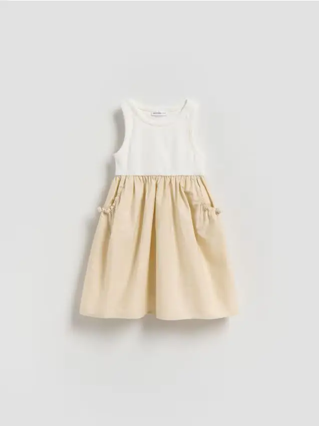 Abito in cotone - beige