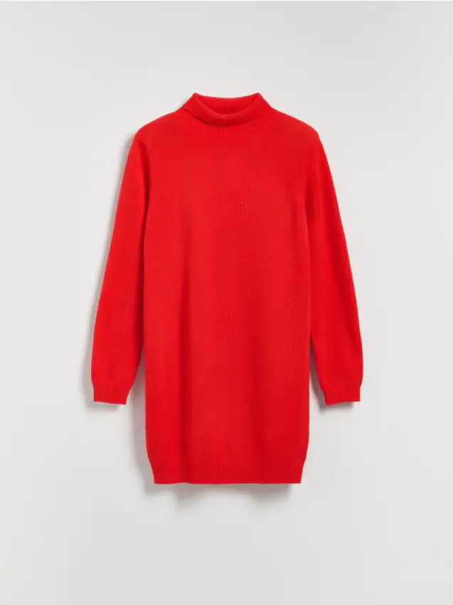 Abito in lana merino - rosso