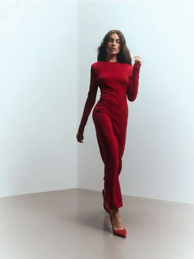 Abito in lana - rosso