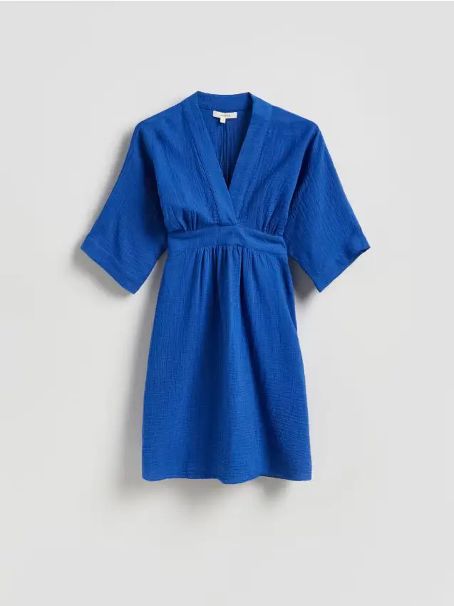 Abito in mussola - indaco