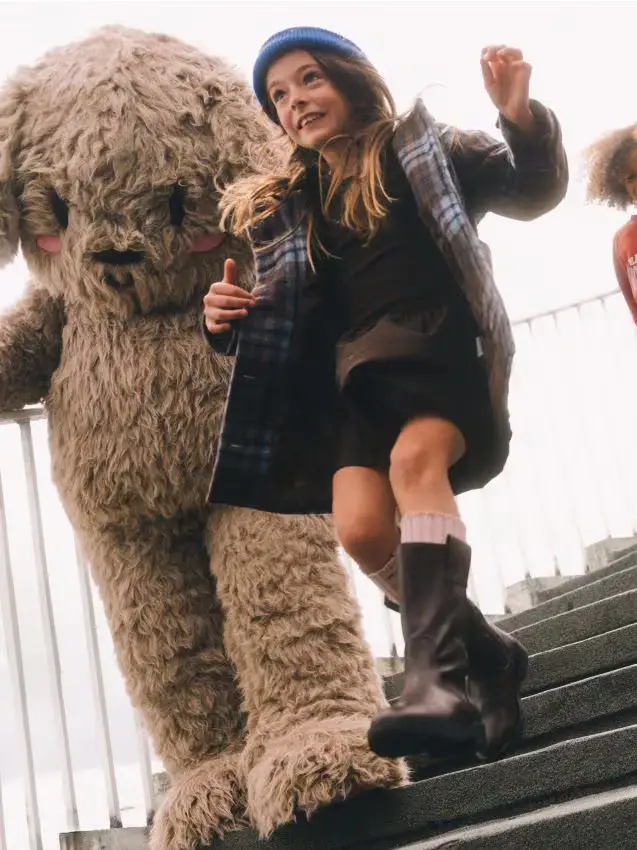 Abito in tessuto misto - marrone