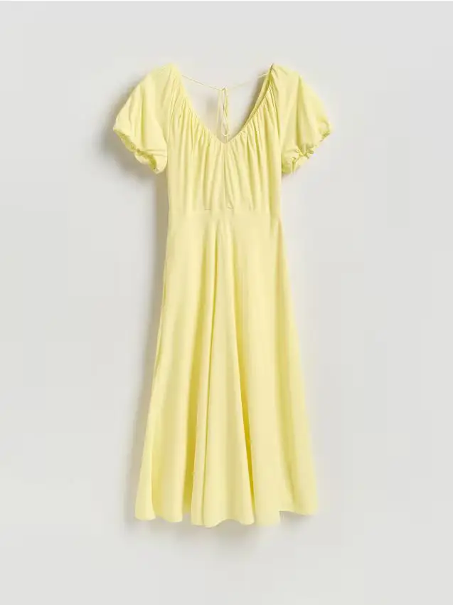 Abito in viscosa - giallo chiaro