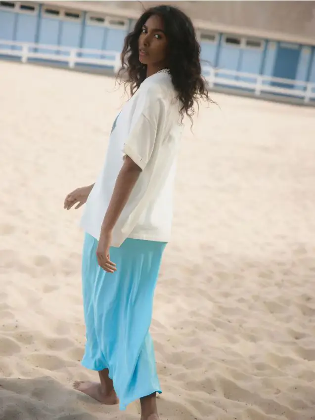 Abito in viscosa - turchese