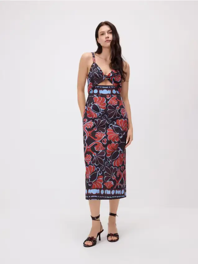 Abito midi - multicolore