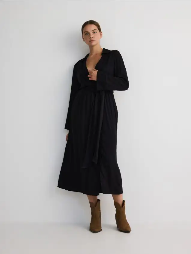Abito midi - nero