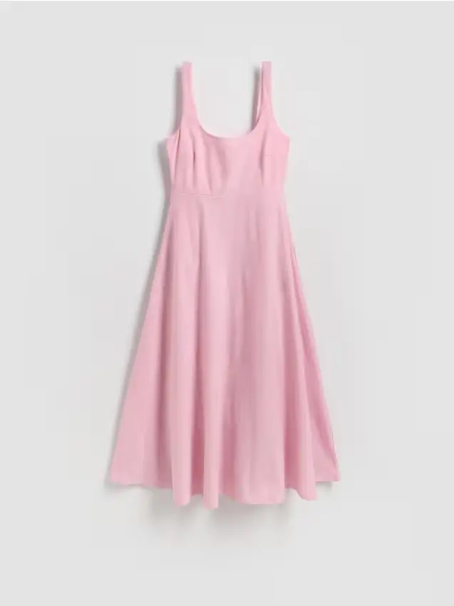 Abito midi - rosa pastello