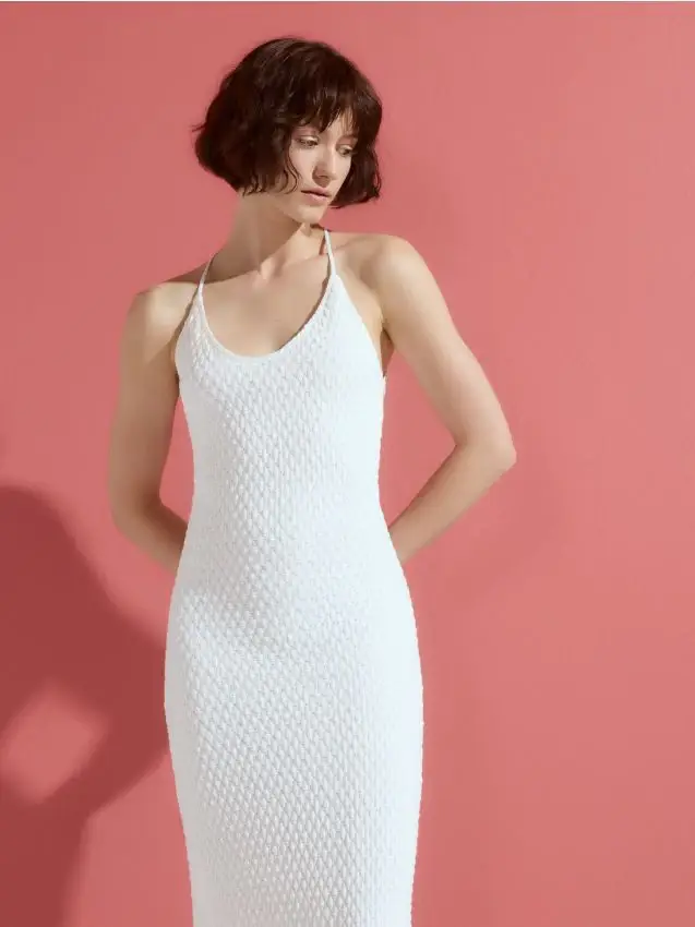 Abito strutturato - bianco