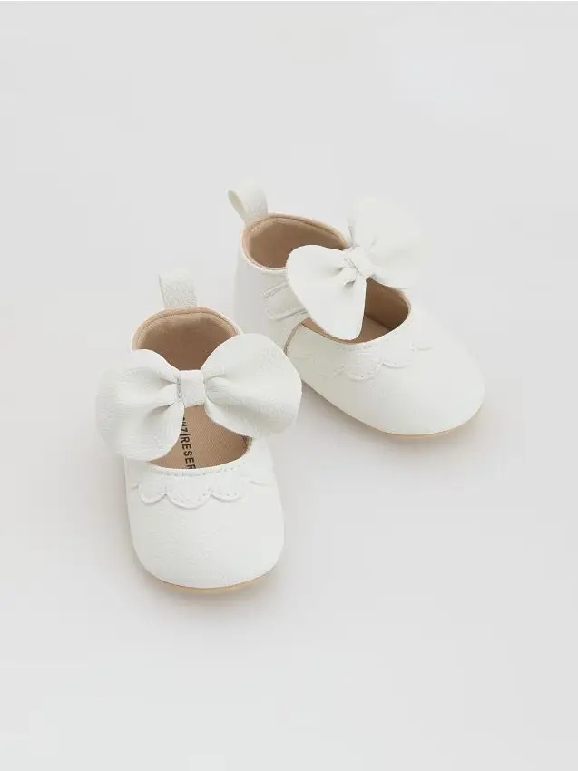 Ballerina in finta pelle - bianco