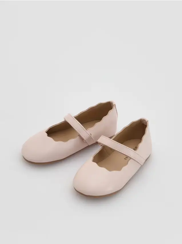 Ballerina in finta pelle - rosa pastello