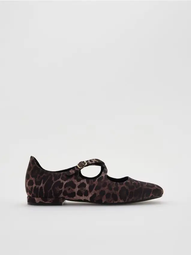 Ballerine con stampa animalier - multicolore