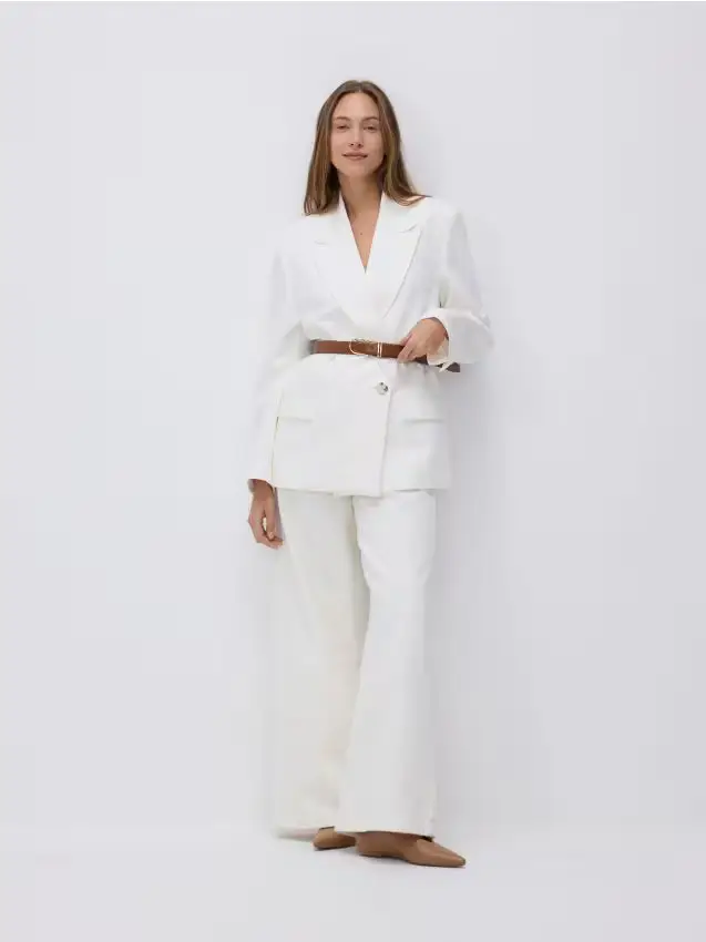 Ballerine in pelle - beige