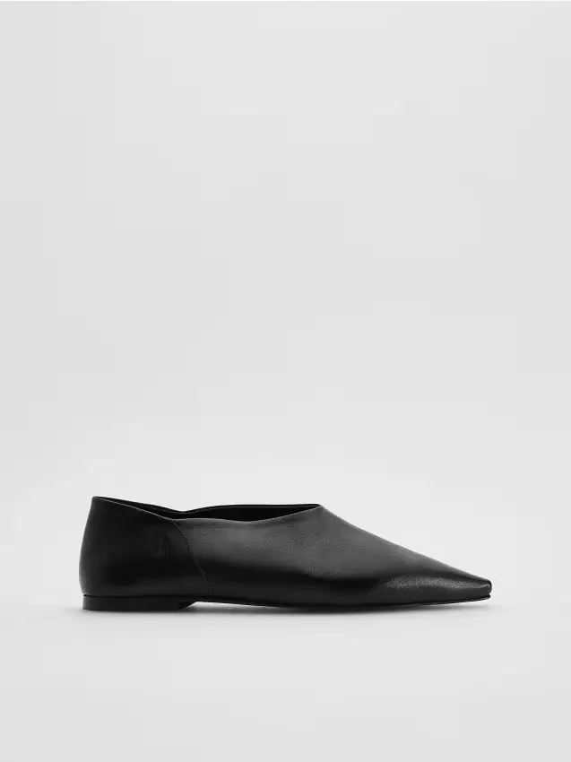 Ballerine in pelle - nero