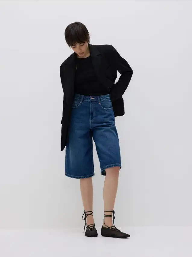 Ballerine in rete con lacci - nero