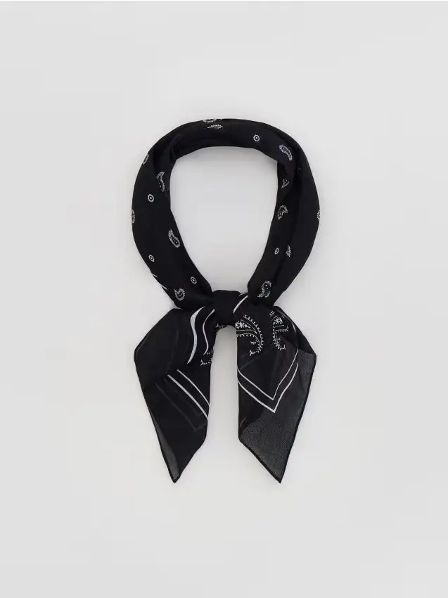 Bandana in cotone - nero