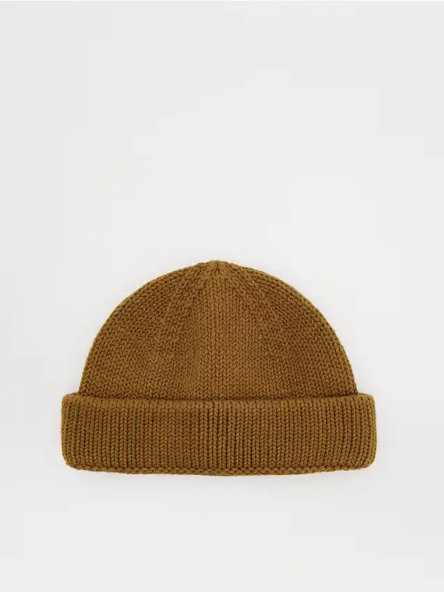 Beanie in cotone - marrone dorato