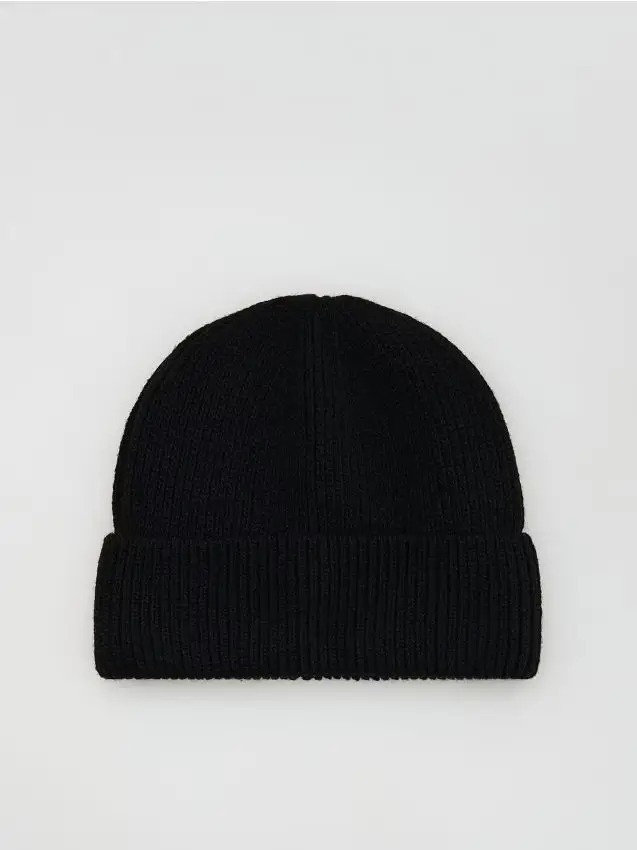 Beanie in misto lana - nero