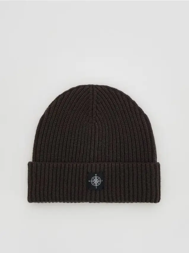 Beanie in misto viscosa - grigio scuro