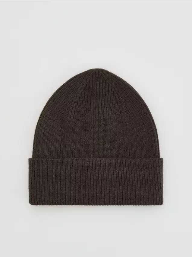 Beanie in misto viscosa - marrone scuro