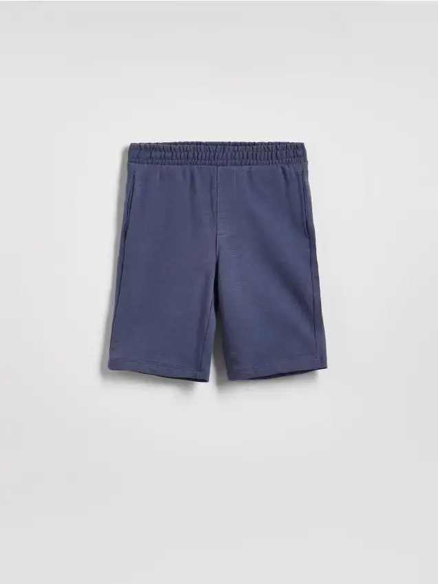 Bermuda di cotone - blu scuro