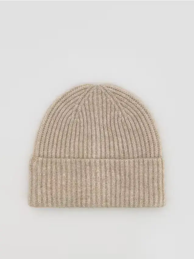 Berretto a costine - grano