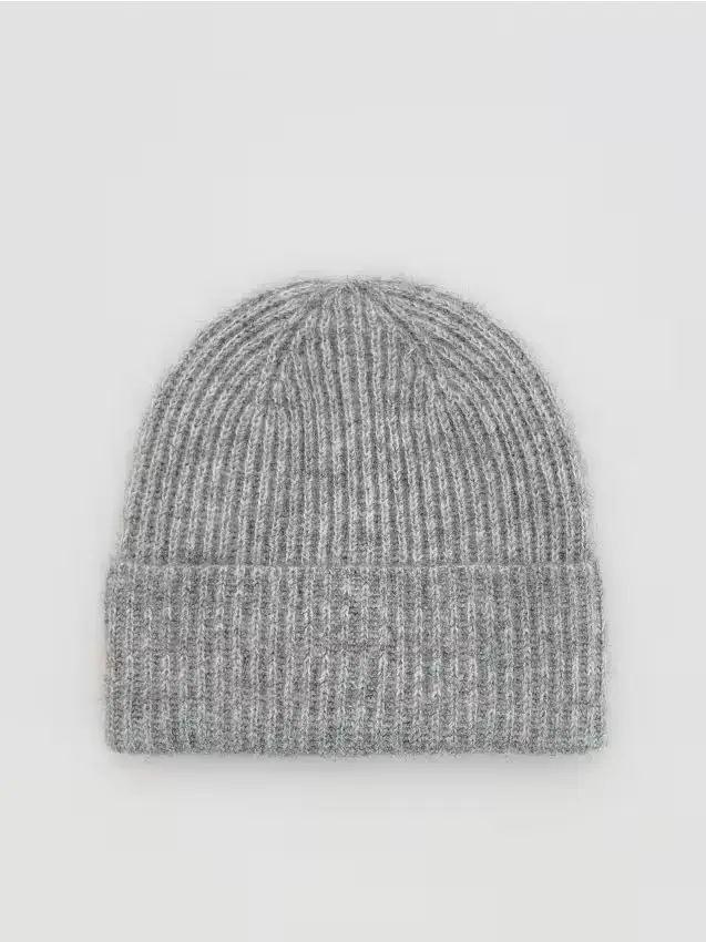 Berretto a costine - grigio chiaro