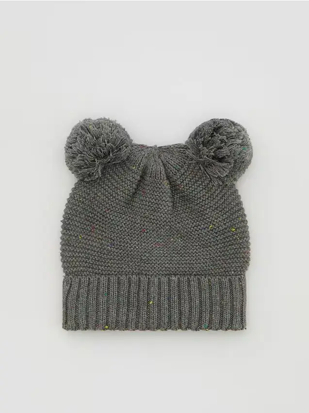 Berretto con orecchie - grigio scuro