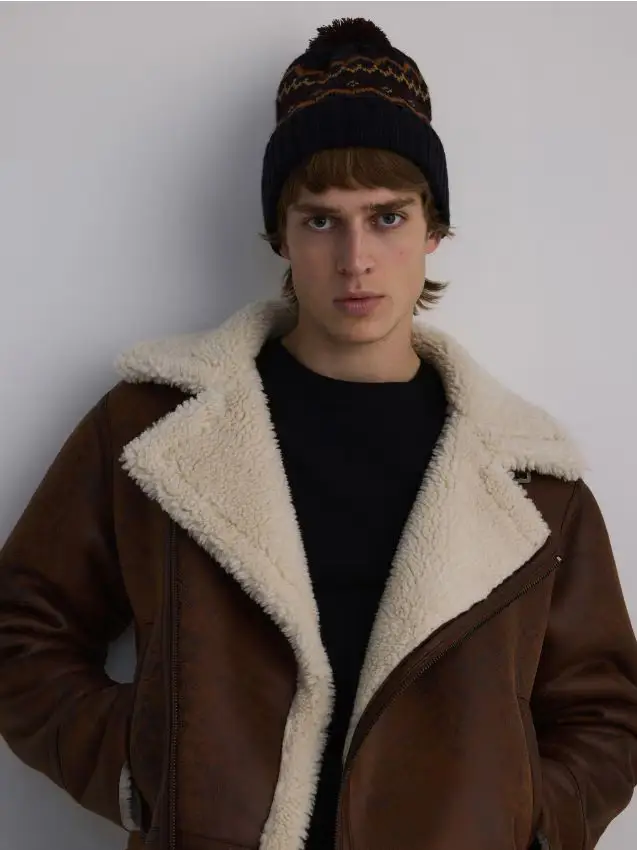 Berretto con pompon - multicolore