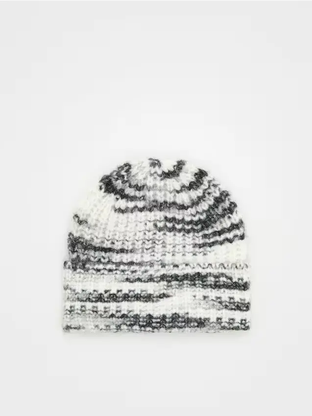 Berretto in jersey misto lana - grigio scuro
