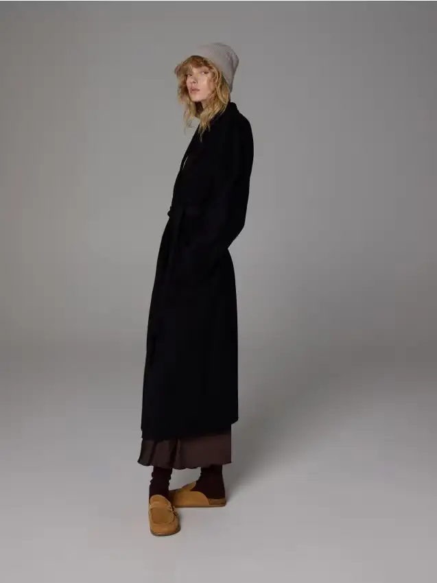 Berretto in lana con cashmere - grigio chiaro