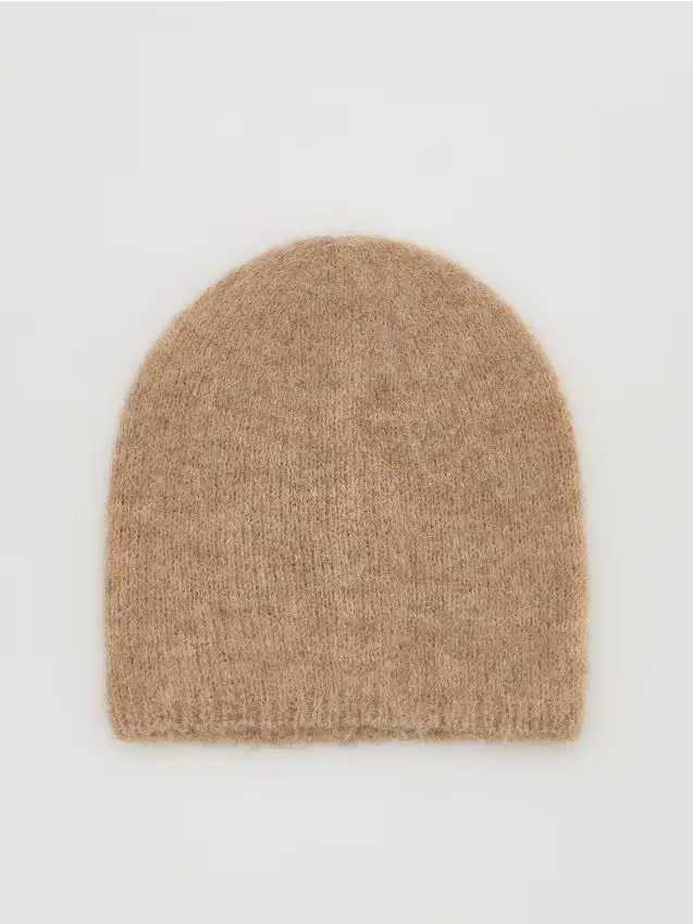 Berretto in misto lana d alpaca - grano