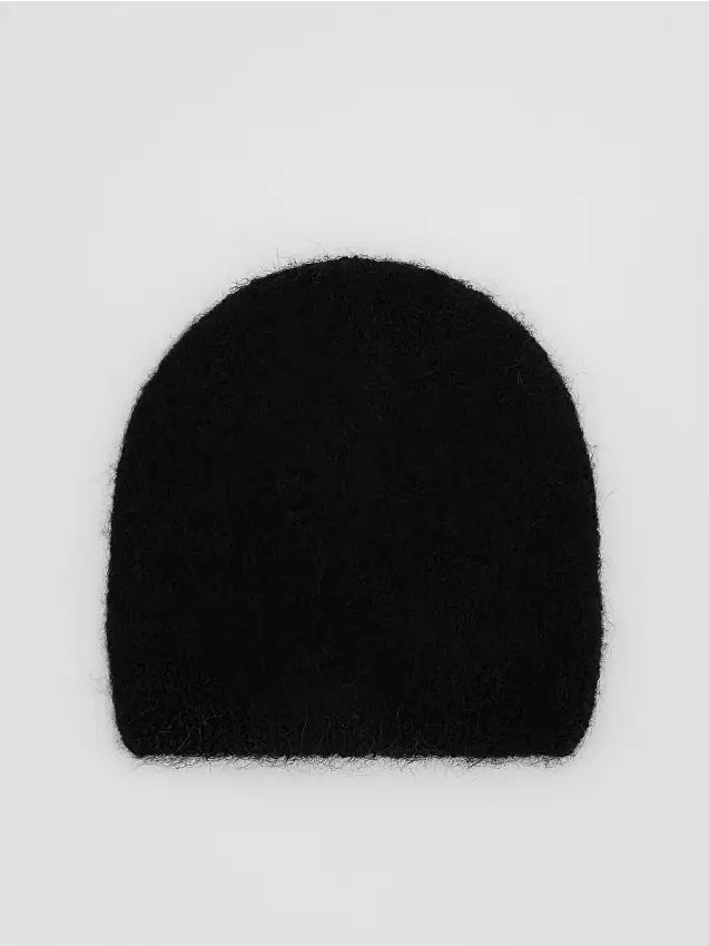 Berretto in misto lana d alpaca - nero