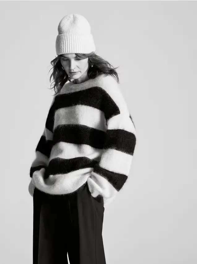 Berretto in misto lana - nude