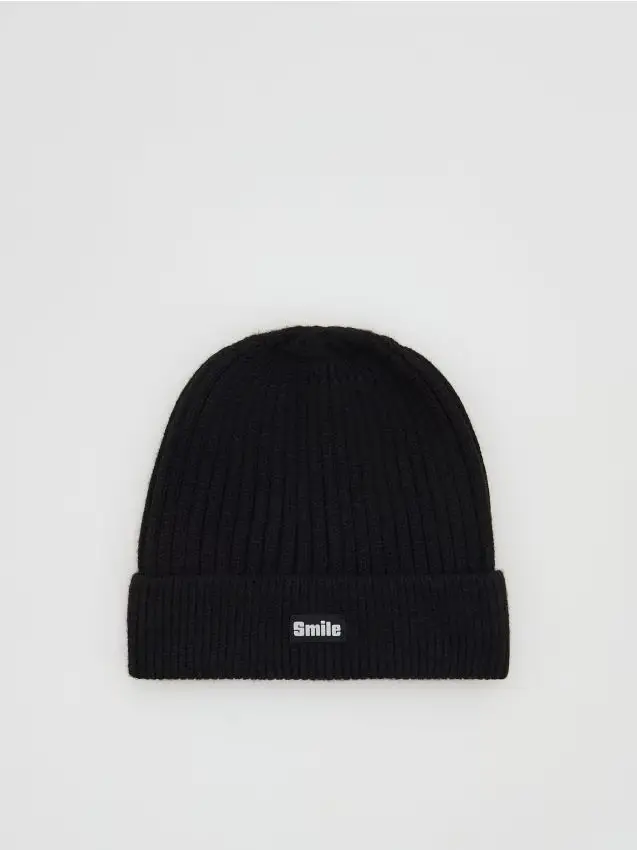 Berretto in viscosa - nero