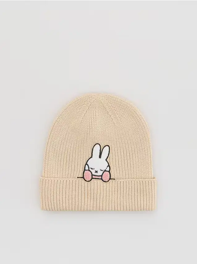 Berretto Miffy in viscosa - nude