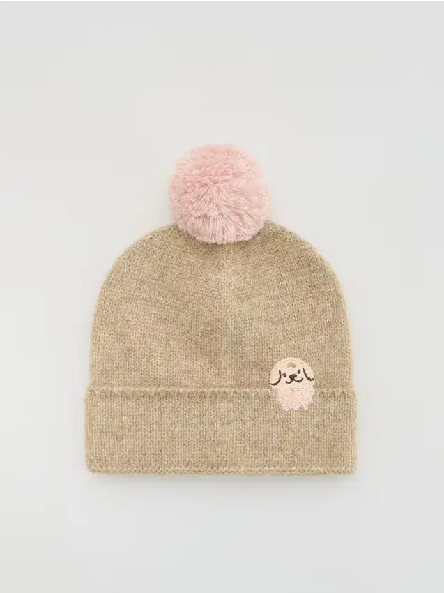 Berretto misto lana - beige