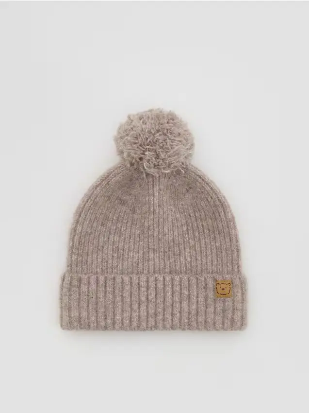 Berretto misto lana - beige