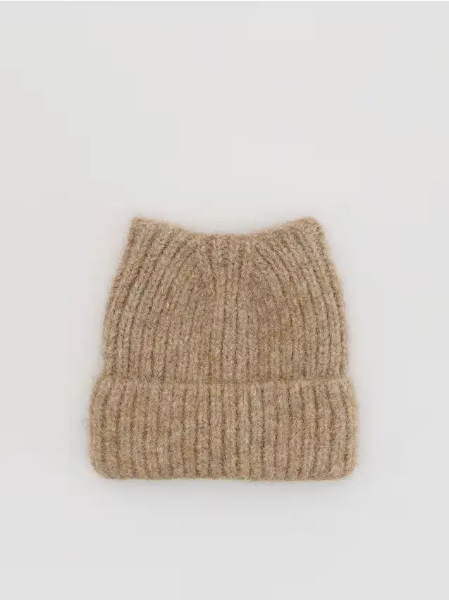 Berretto misto lana - beige