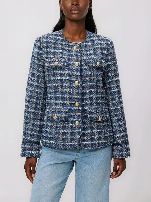 Blazer con tasche decorative - blu scuro