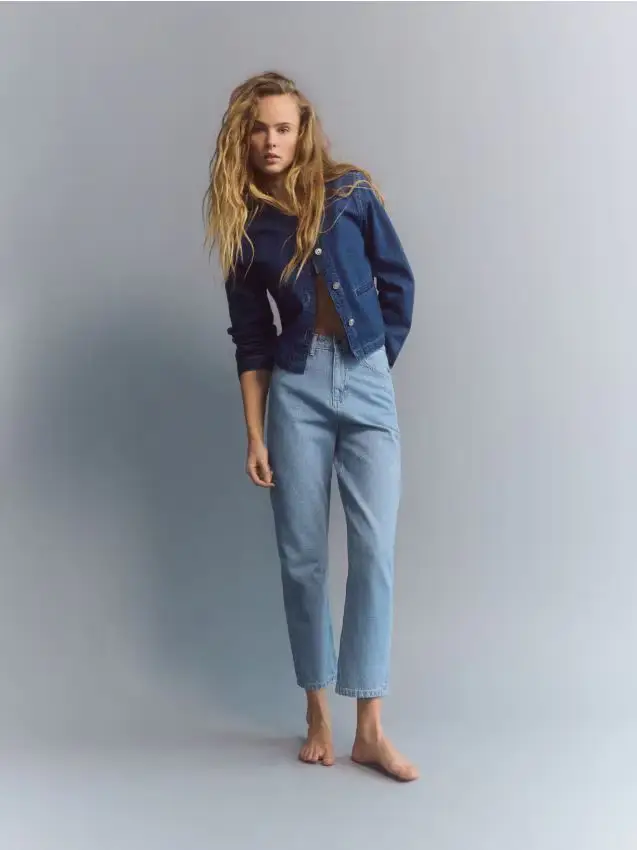 Blazer di jeans - blu