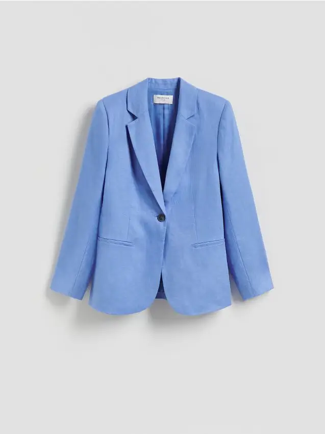 Blazer in lino - giacinto