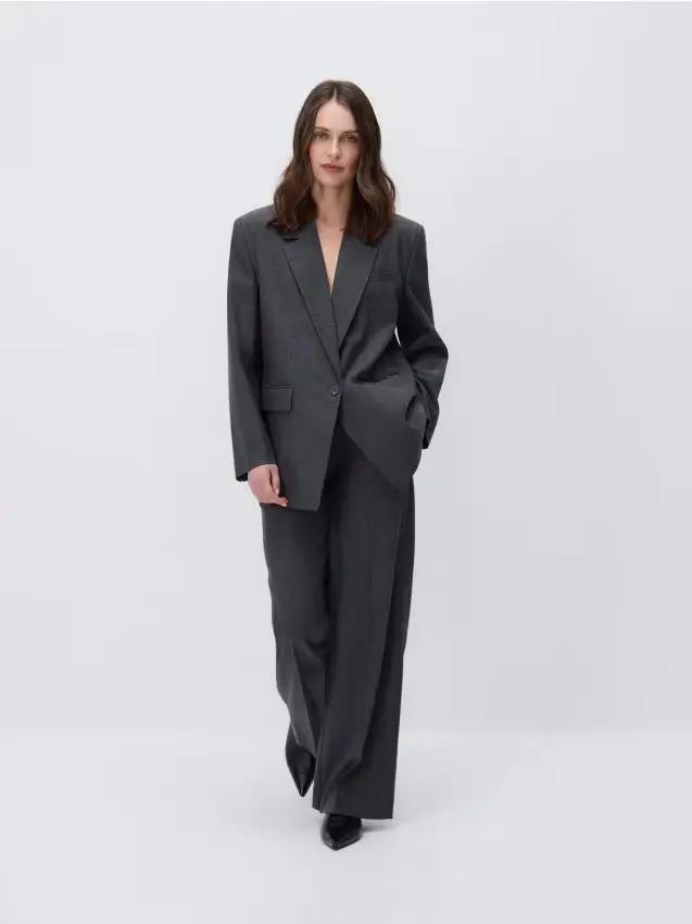 Blazer in misto viscosa - multicolore