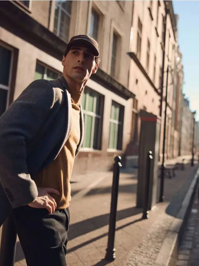 Blazer lavorato a maglia - grigio scuro