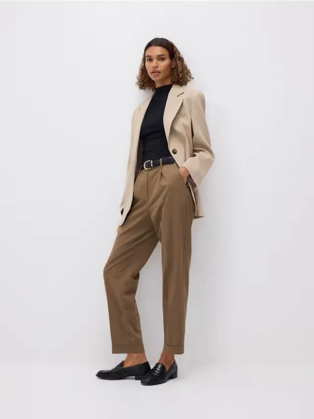 Blazer monopetto - beige