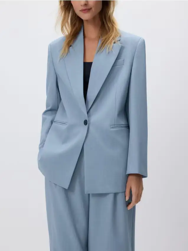 Blazer monopetto - blu