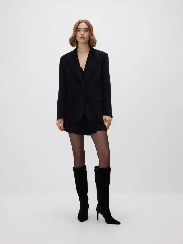 Blazer monopetto - nero