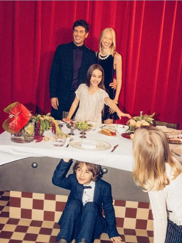 Blazer slim fit a quadri - nero