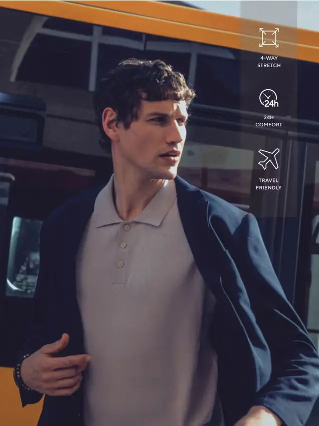 Blazer slim fit - blu scuro