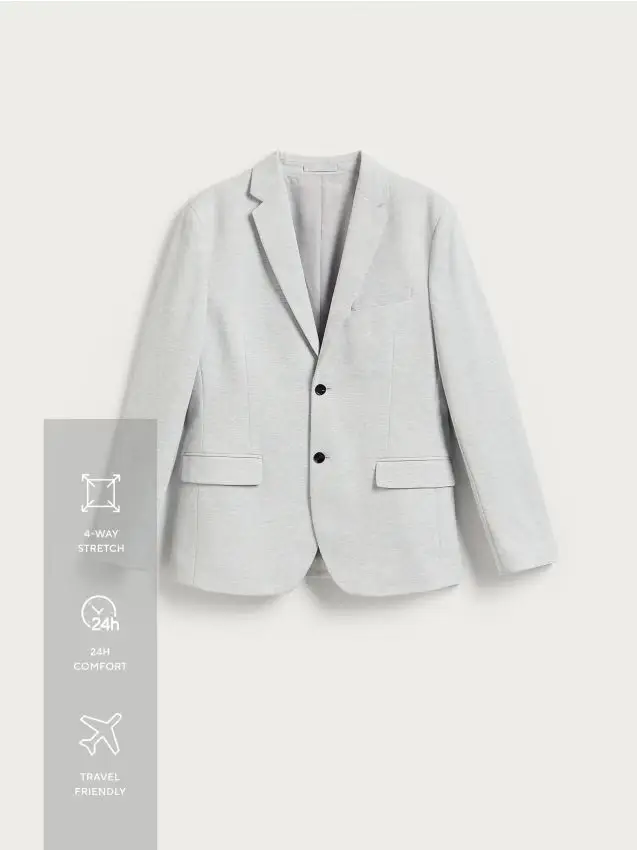 Blazer slim fit - grigio chiaro